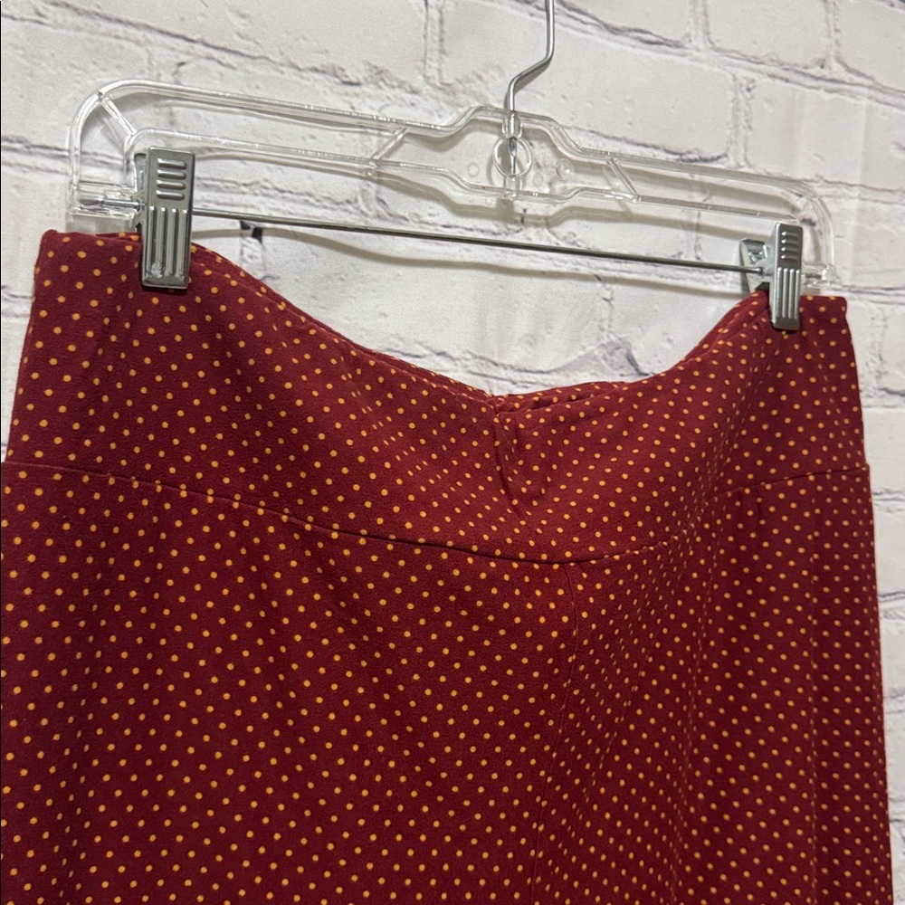 LuLaRoe TC Rust & Mustard Polka Dot Comfy Buttery Soft Legging - Picture 6 of 8